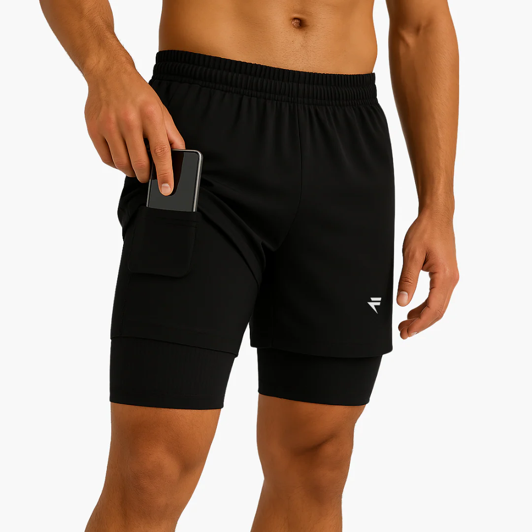 Short 2 en 1 avec compression intégrée - Image 3